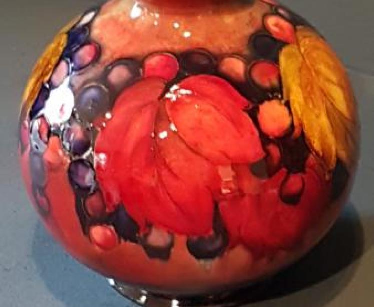 Moorcroft Leaf and Berries Flambé Vase  - Image 5