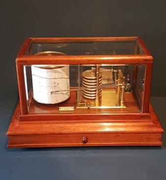 Edwardian Walnut Barograph by Chadburns 