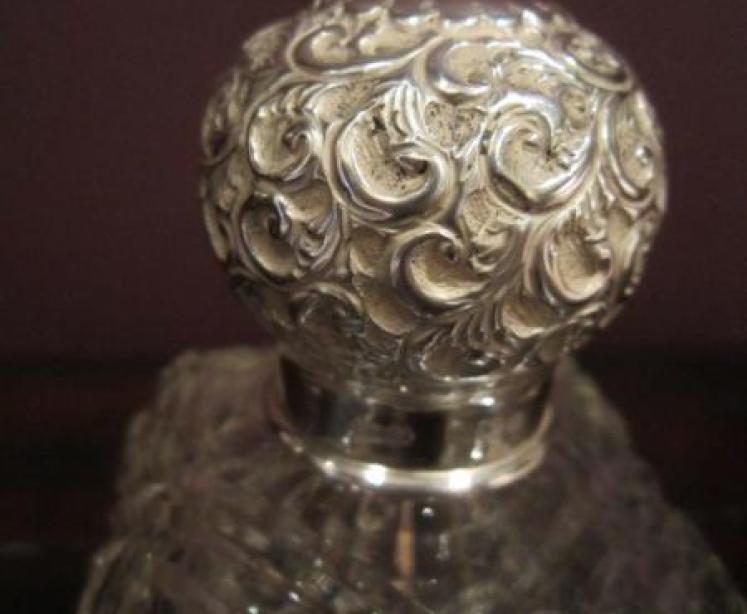 Top Quality Edwardian Period Silver Crystal Cut Scent - Image 5