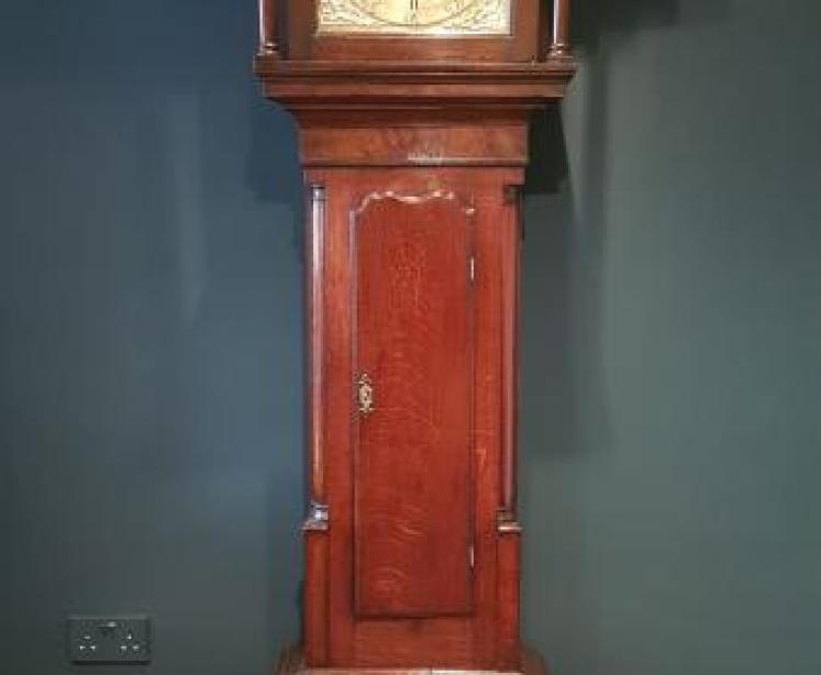 George III Oak Lancaster Longcase Clock - Image 1