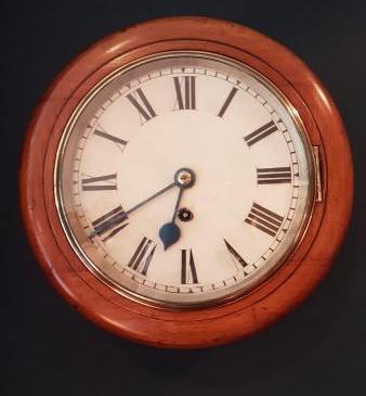 Small Victorian Walnut Cased Fusee Dial Clock