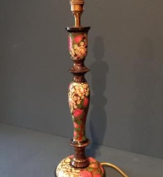 Edwardian Period Kashmiri Table Lamp
