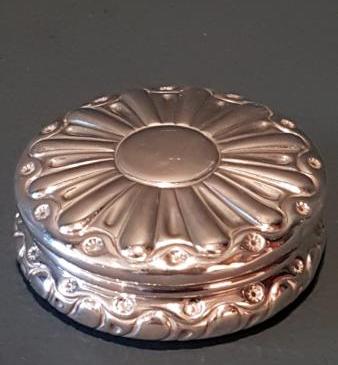 Victorian Silver Sunburst Box