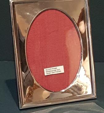 George V Silver Photo Frame by Henry Matthews