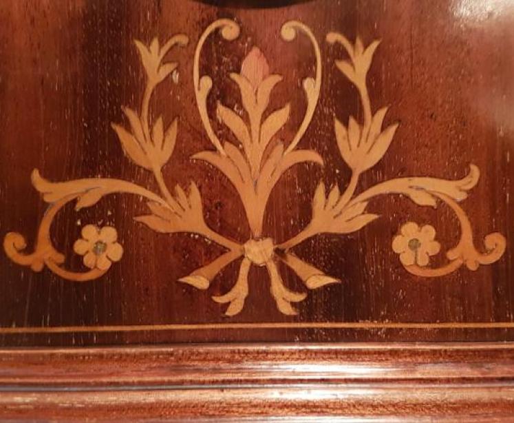 Fine Quality Inlaid Mahogany Mantel Clock - Image 6