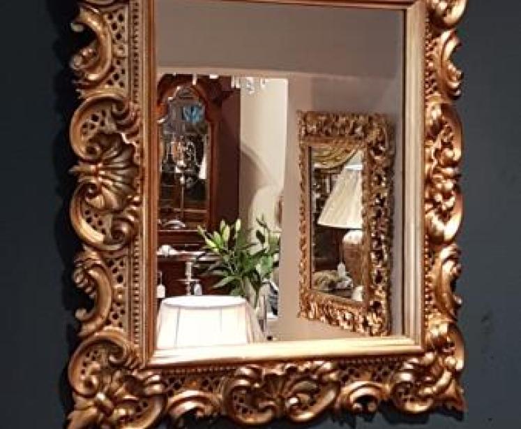 Victorian Timber Gilt Florentine Mirror - Image 1