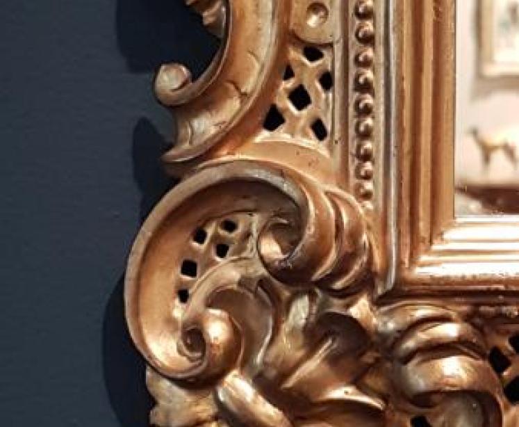 Victorian Timber Gilt Florentine Mirror - Image 6
