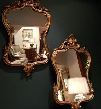 Matching Pair of Victorian Timber Gilt Mirrors