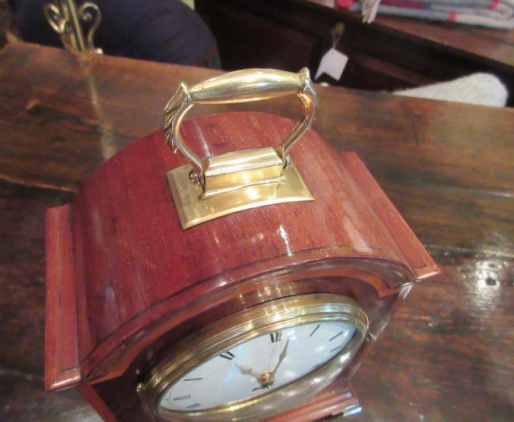 19th Century Sheraton Inlaid Bracket Style Mantel Clock - Image 3