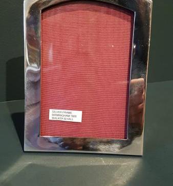 George V Silver Photo Frame by Walker & Hall