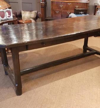 George III Oak Farmhouse Refectory Table