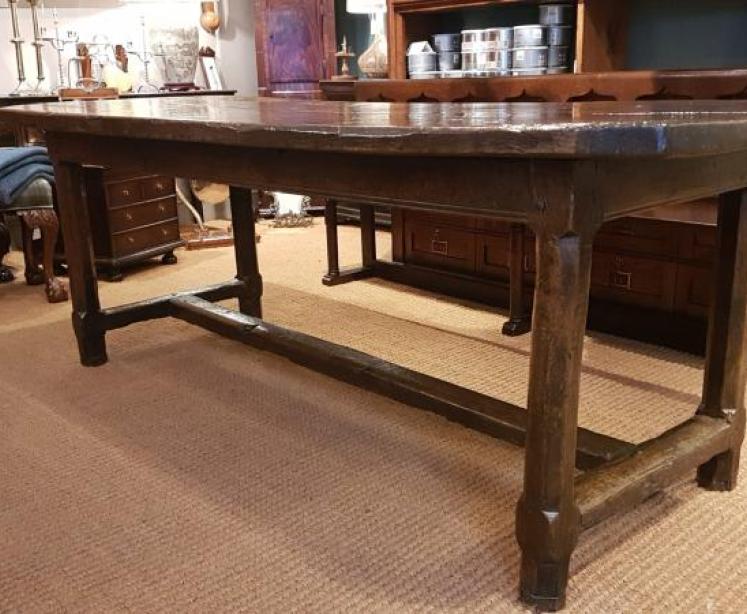 George III Oak Farmhouse Refectory Table - Image 3