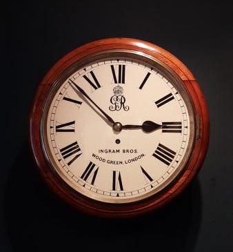 George V Single Fusee English Dial Clock