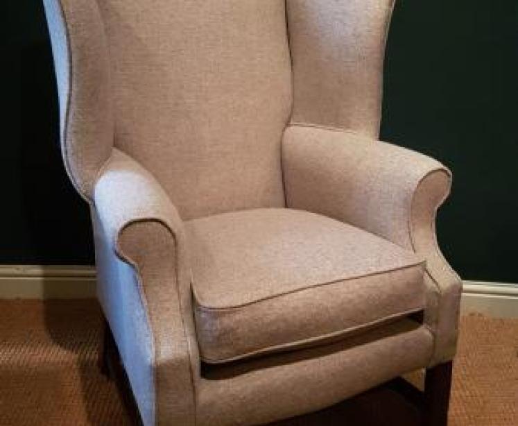 George III Wing Back Arm Chair - Image 1
