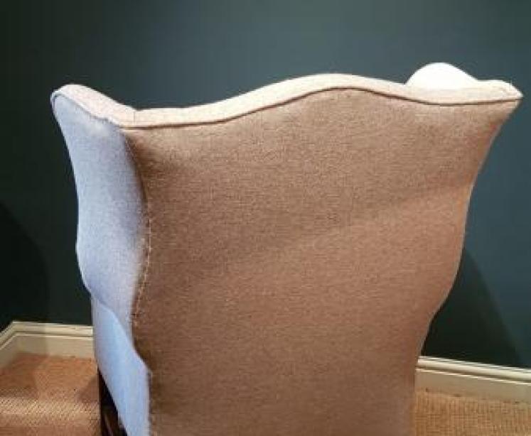 George III Wing Back Arm Chair - Image 4