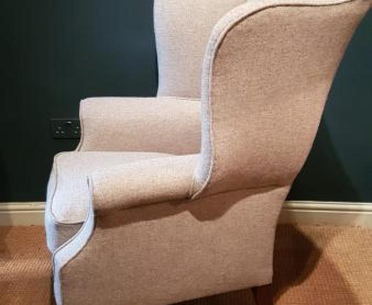 George III Wing Back Arm Chair - Image 5