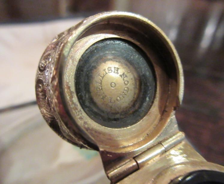 Superb Early Victorian Bristol Blue Cased Scent - Image 4