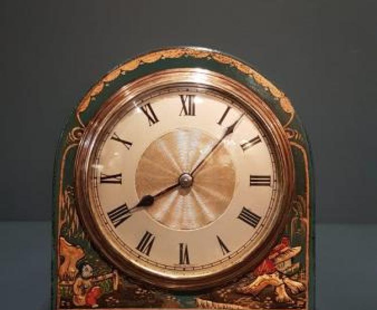 Edwardian Chinoiserie Mantel Clock - Image 1