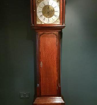 George III Oak 8 Day John Smith Chester Moon Phases Longcase Clock