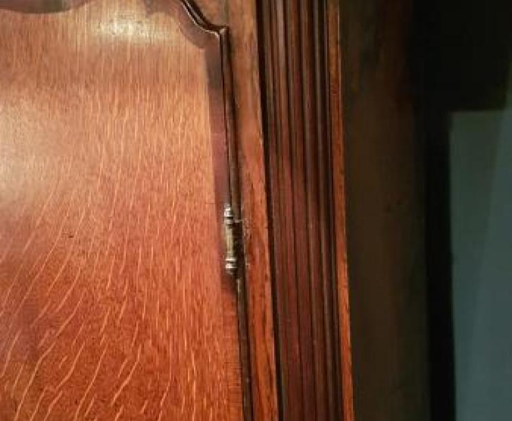 George III Oak 8 Day John Smith Chester Moon Phases Longcase Clock - Image 5