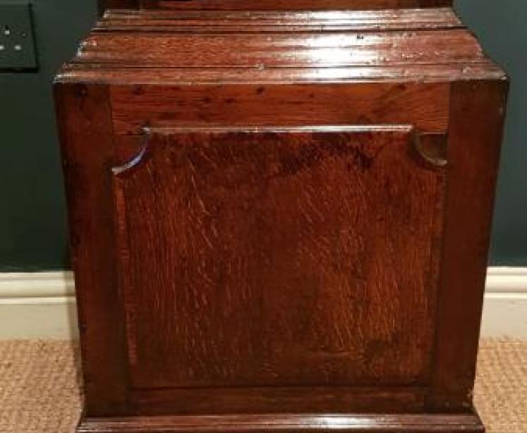 George III Oak 8 Day John Smith Chester Moon Phases Longcase Clock - Image 7