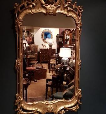 Late Victorian Plaster Gilt Mirror