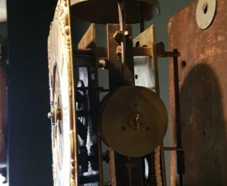 Rare George II Oak Hooded Wall Clock - Image 4