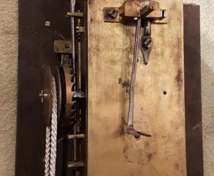 Rare George II Oak Hooded Wall Clock - Image 5