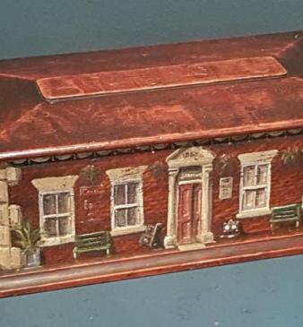 Victorian Oak Painted Country House Box