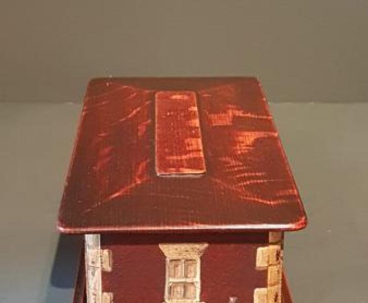 Victorian Oak Painted Country House Box - Image 2