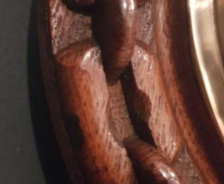 Victorian Carved Oak Barometer - Image 3