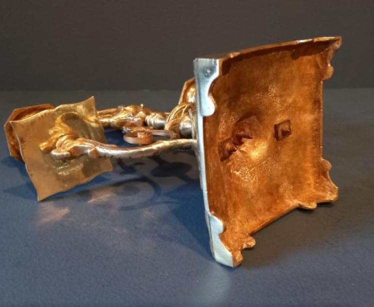 Pair of Victorian Brass Candelabra - Image 6