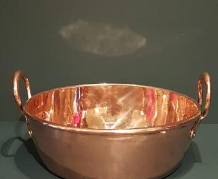 Early Victorian Copper Cream Pan - Image 2