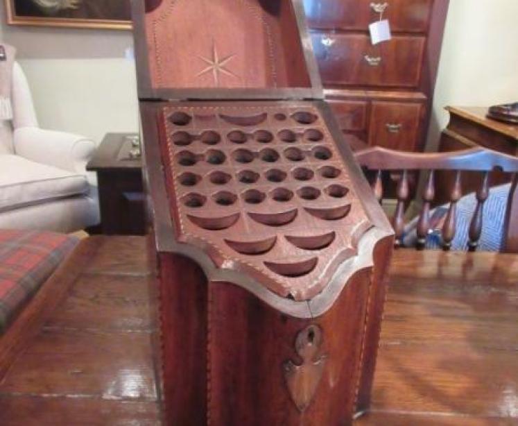 Superb George III Period Inlaid Knife Box - Image 3