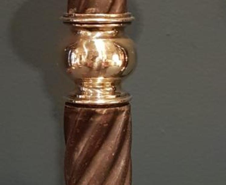 Pair of Stylish Brass Edwardian Table Lamps - Image 5