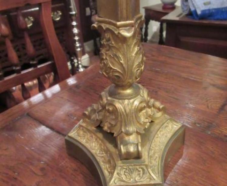 Stunning Pair of Mid 19th Century Gilt Ormolu Candleabra - Image 2