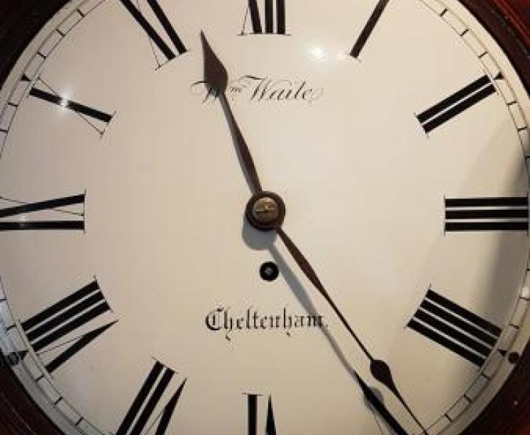 Early Victorian Convex Dial Fusee Wall Clock - Image 2