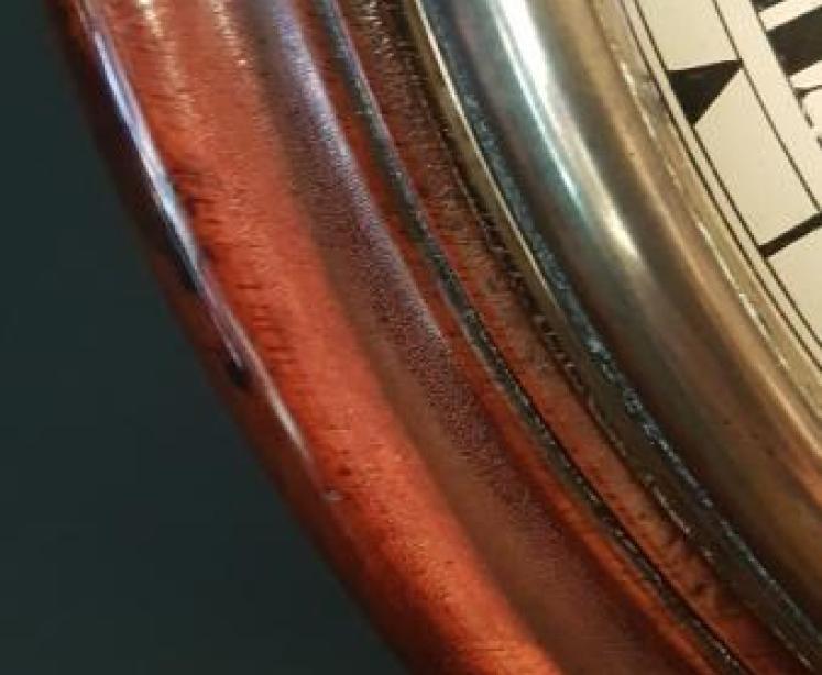 Early Victorian Convex Dial Fusee Wall Clock - Image 5