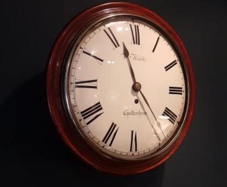 Early Victorian Convex Dial Fusee Wall Clock - Image 7