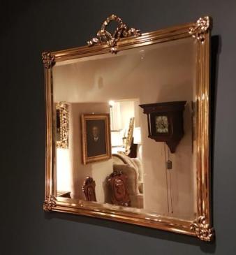 Quality Victorian Brass Framed Mirror