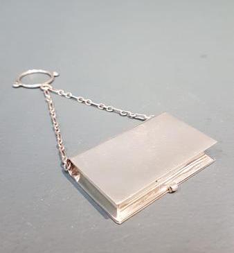 George V Silver Chatelaine Pill Box