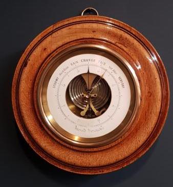 Early Oak Cased Ships Barometer