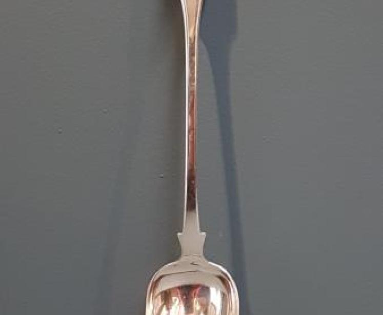 Georgian Exeter Silver Rat Tail Hash Spoon - Image 2