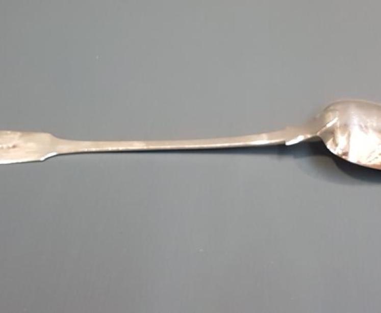 Georgian Exeter Silver Rat Tail Hash Spoon - Image 3