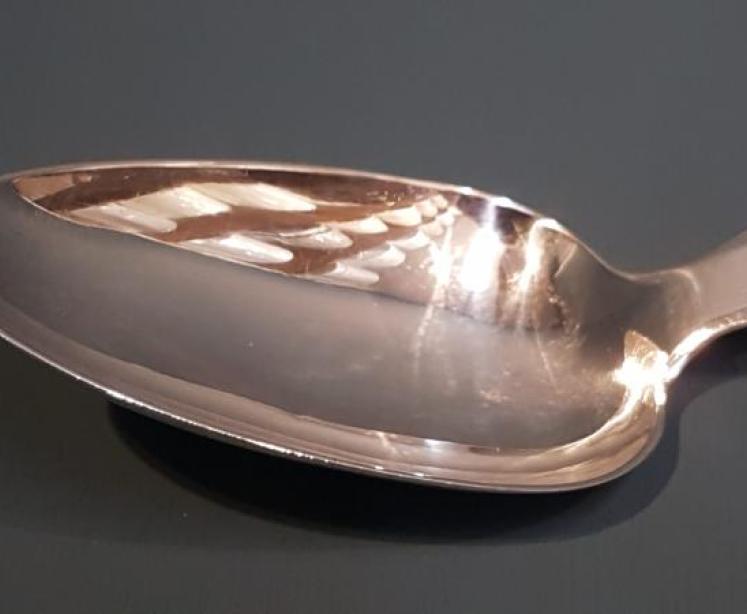 Georgian Exeter Silver Rat Tail Hash Spoon - Image 6