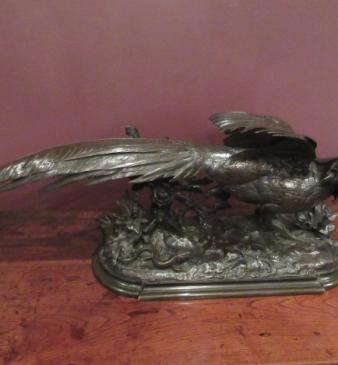 Superb 19th Century Bronze 'Golden Pheasant'