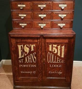 Edwardian Cambridge College File Chest