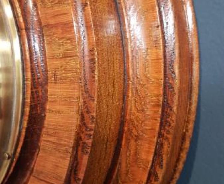 Victorian Oak Ships Barometer - Image 3