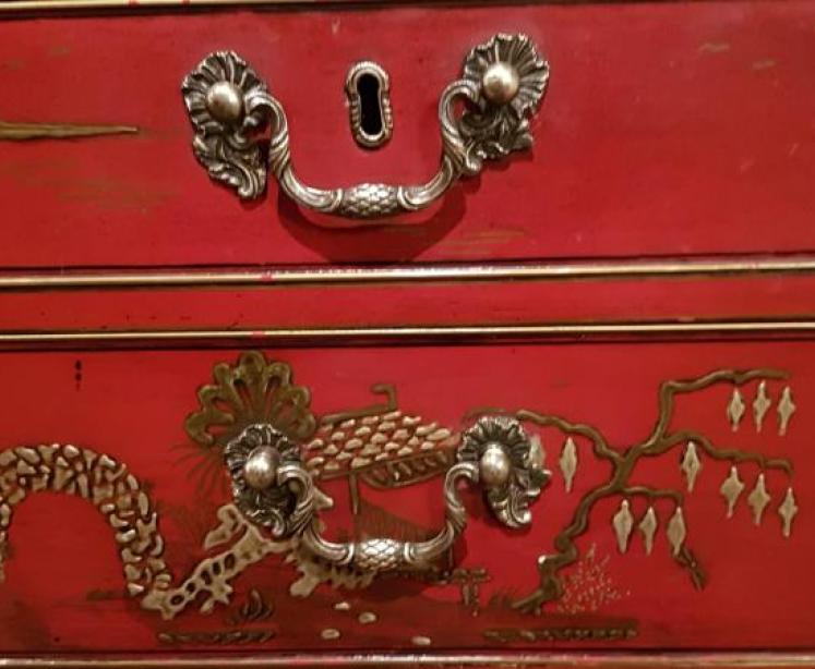 George III Chinoiserie Decorated Press Robe - Image 5