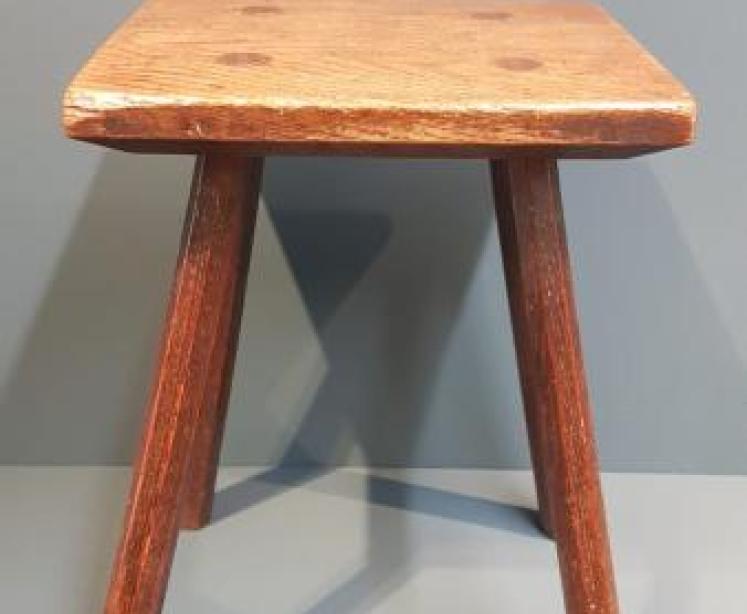 Late Georgian Ash and Elm Stool - Image 2